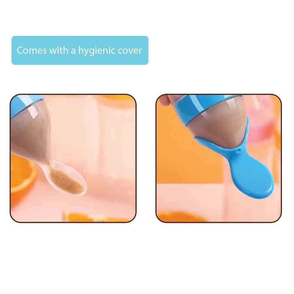 Baby Squeeze Feeder Bottle (A-0055) | Silicone Cereal Rice Paste Feeder | Soft Food Supplement Spoon | Botol Penyusuan Bayi 婴儿米糊喂养瓶 硅胶挤压式 辅食神器