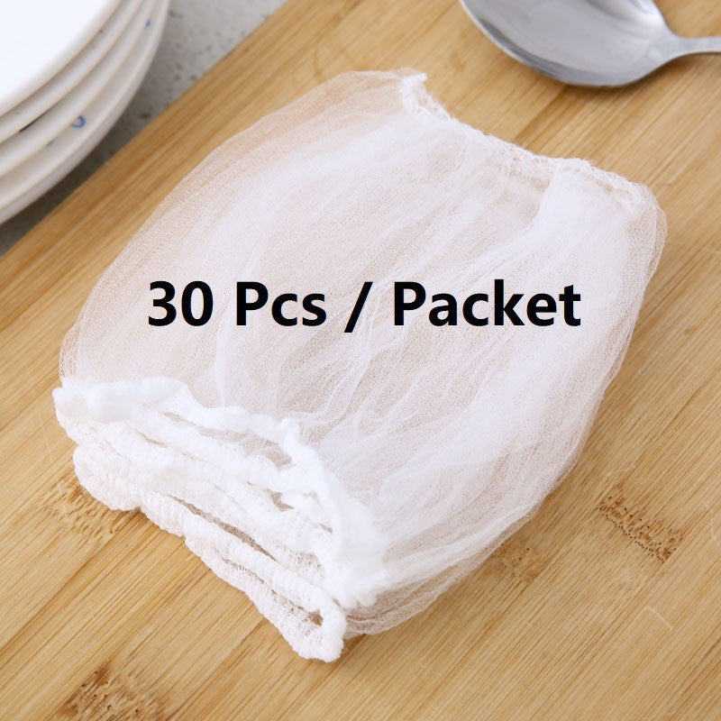 READY STOCK!!! 30Pcs Kitchen Sink Filter Bag Garbage Mesh Disposable Bag Anti-Clogging Bag Penapis Sinki 槽过滤网袋
