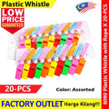 【20-PCS】 Plastic Whistle PVC with Rope Wisel Pengadil #Wisel #Whistle #口哨 #哨子 #8090