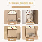 Hanging Underwear Organizer | Dustproof Closet Storage Pouch | Multi-Purpose Wall Door Hanging Bag C1 悬挂式储物袋 网纱透气 宿舍收纳 挂钩式收纳