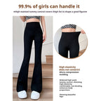 Women’s Flare Shark Pants (C850/C910) | High Waist Tummy Control | High-Elasticity Bootcut Yoga Leggings | Seluar Wanita 女士高腰喇叭裤 鲨鱼裤 提臀显瘦 微喇叭