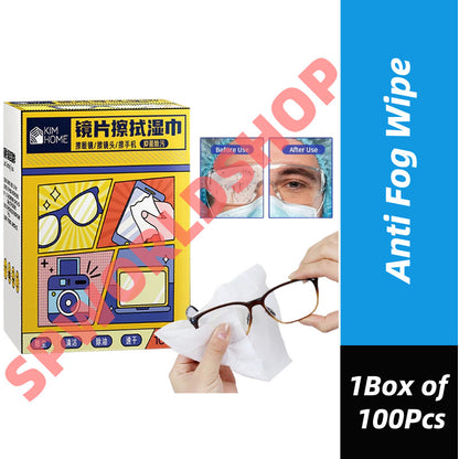 READY STOCK!!! Anti-Fog Wipes for Glasses | Lens Cleaning Wipes | Spectacle & Phone Screen Wipes 防雾眼镜湿巾 | 镜片清洁湿巾