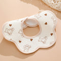 PURE COMFORT | 360° 旋转云感：绉布针织防水护颈围嘴 Baby Crepe & Knitted Bib · 360° Seamless Protection