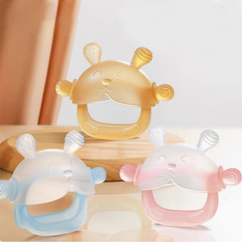 【READY STOCK】Silicone Baby Teether (BPA Free & Soft) | Gigitan Bayi Silikon Selamat | 婴儿硅胶牙胶