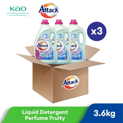 【READY STOCK】KAO ATTACK Liquid Detergent - 3.6kg 1 Box of 3 Bottle