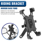 (READYSTOCK) Motorcycle Mobile Phone Stand Mount And  Mirror Phone Holder 360 Degree Rotation JY-012/JY-013 摩托车手机支架