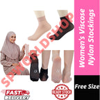 【READY STOCK】Women’s Viscose Nylon Stockings | Anti-Snag Short Socks | Stokin Wanita | 女士粘纤防勾丝袜