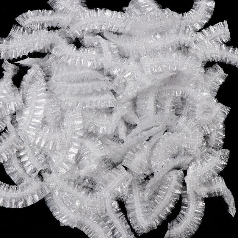 READY STOCK!!! 100PCS Disposable Ear Care Protector Covers Shower Caps For Ears Clear 透明防水浴帽 耳罩