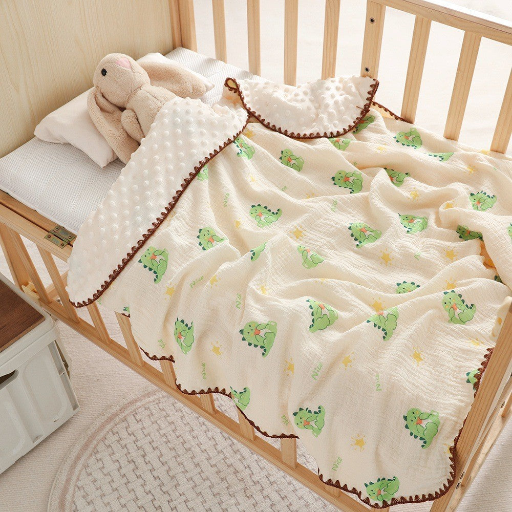 READY STOCK‼️ Newborn Baby Blanket | 100% Cotton | Soft & Skin-Friendly | 100*100cm | 新生儿纯棉盖毯 | 柔软亲肤