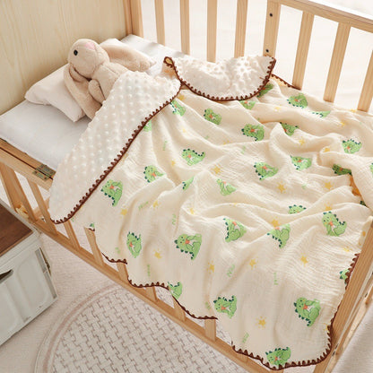 READY STOCK‼️ Newborn Baby Blanket | 100% Cotton | Soft & Skin-Friendly | 100*100cm | 新生儿纯棉盖毯 | 柔软亲肤