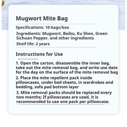 READY STOCK‼️Natural Herbal Mite Bag | Anti-Mite Dehumidifying Sachet | Wardrobe Bed Mattress Mite Removal Freshener 除螨包