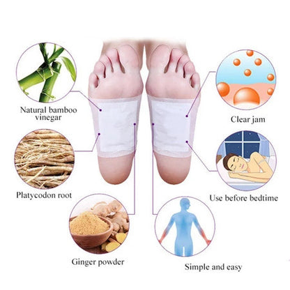 【READY STOCK】KINOKI Detox Foot Pad Cleansing Herbal Patch for Body Toxin Removal Foot Patch for Sleep & Circulation 艾草足贴