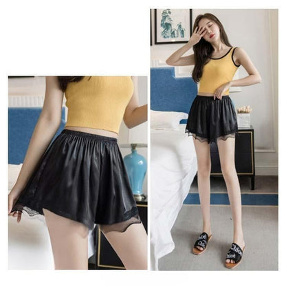 【READY STOCK】Lace Safety Shorts – Anti-Exposure Undershort, Breathable Inner Pants for Skirts & Dresses A710 蕾丝防走光安全裤