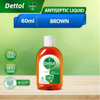 Dettol Antibacterial Brown Antiseptic Liquid 60ml