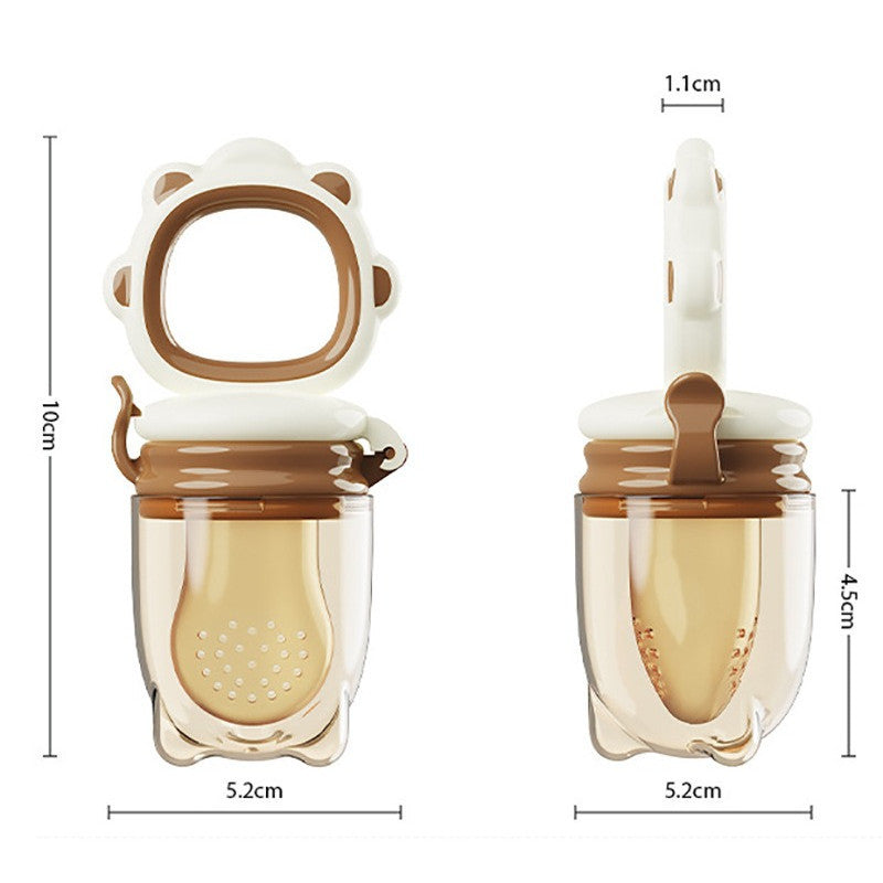Baby Fruit Feeder Pacifier | Silicone Food Nibbler for Teething | Fruit Sucking Soother | Puting Buah Bayi Boleh Putar 婴儿水果咬咬乐 硅胶辅食 旋转式 磨牙
