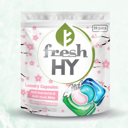 READY STOCK!!! Fresh Hy 4 In 1 Laundry Capsules (10ml x 28 Pcs) / Refill (10ml x 24 Pcs)