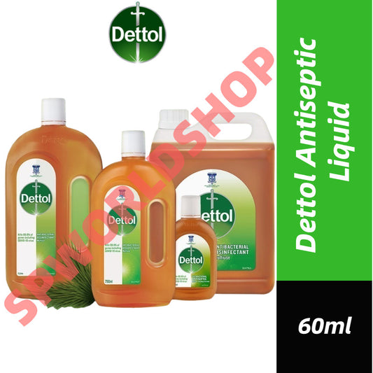 Dettol Antibacterial Brown Antiseptic Liquid 60ml