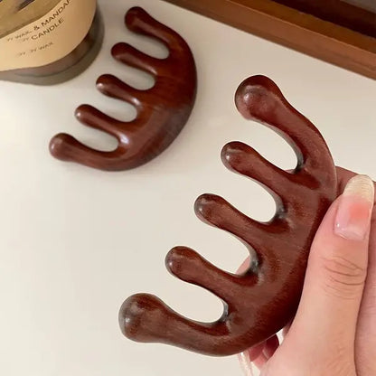 Body Meridian Massage Comb | Deer Antler Acupuncture Comb | Improve Blood Circulation | Anti-Static Hair Brush 经络按摩梳