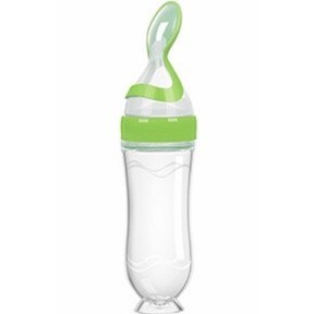 Baby Squeeze Feeder Bottle (A-0055) | Silicone Cereal Rice Paste Feeder | Soft Food Supplement Spoon | Botol Penyusuan Bayi 婴儿米糊喂养瓶 硅胶挤压式 辅食神器