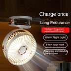 6-INCH CLIP FAN | 6寸夹式+桌面风扇：USB 充电、三档调速 | 办公室/婴儿车/宿舍专用 Portable USB Rechargeable Fan | 2-in-1 Clip & Desk Fan for Home/Office