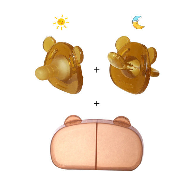 Baby Pacifier Day & Night Set | BPA-Free Soother for Newborns | Mimics Natural Breastfeeding | Puting Bayi Lembut 婴儿日夜型安抚奶嘴 仿母乳 纳米硅胶