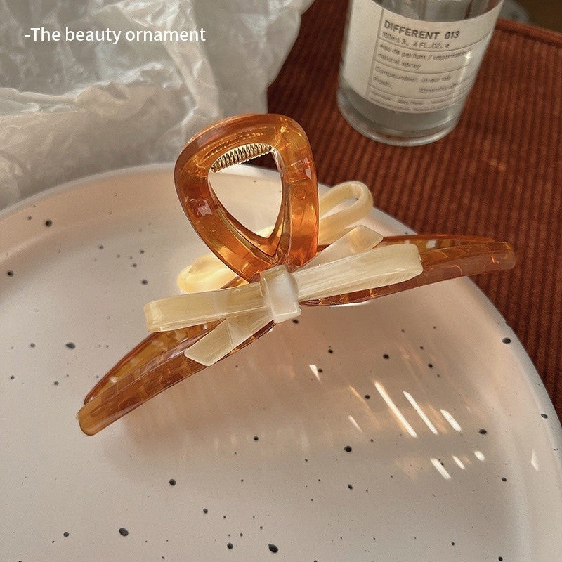 Delicacy Double Sided Butterfly Claw Clip Intersect Sweet Acrylic Hair Clip For Simple Transparent Hair Claw Clips-CSW79