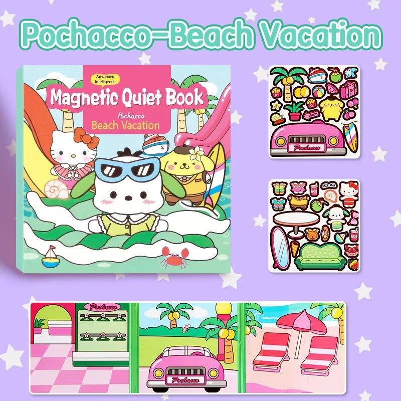 【READY STOCK】Magnetic Quiet Book | Montessori Educational Book | Learning Activity Puzzle Game for Toddlers 磁力安静书AJS-002