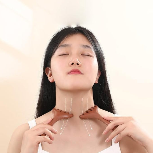 Body Meridian Massage Comb | Deer Antler Acupuncture Comb | Improve Blood Circulation | Anti-Static Hair Brush 经络按摩梳