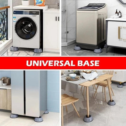 【READY STOCK】1Pcs/4Pcs Washing Machine Base | Universal Fridge & Appliance Base | Anti-Slip Shockproof Stand 洗衣机脚垫