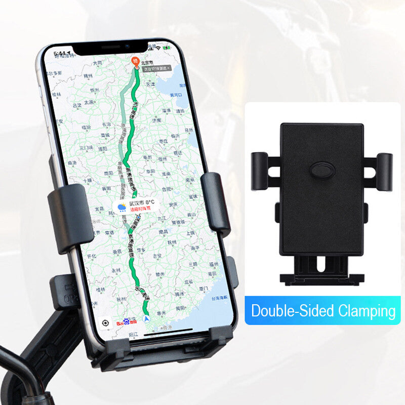 READY STOCK‼️ Motorcycle Phone Holder | 360° Rotation | Side Mirror & Handlebar Mount | 摩托车手机支架 | 360° 旋转 |
