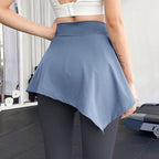 [FIT & CONFIDENT] 运动底气 | 8060 遮臀系带裙：速干透气，告别尴尬线条 Aesthetic Sporty Cover Skirt | Quick-Dry & Confidence Boost