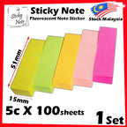 Sticky Note Memo Pad Fluorescent Note Sticker Post It Sign Here Sticky Notes