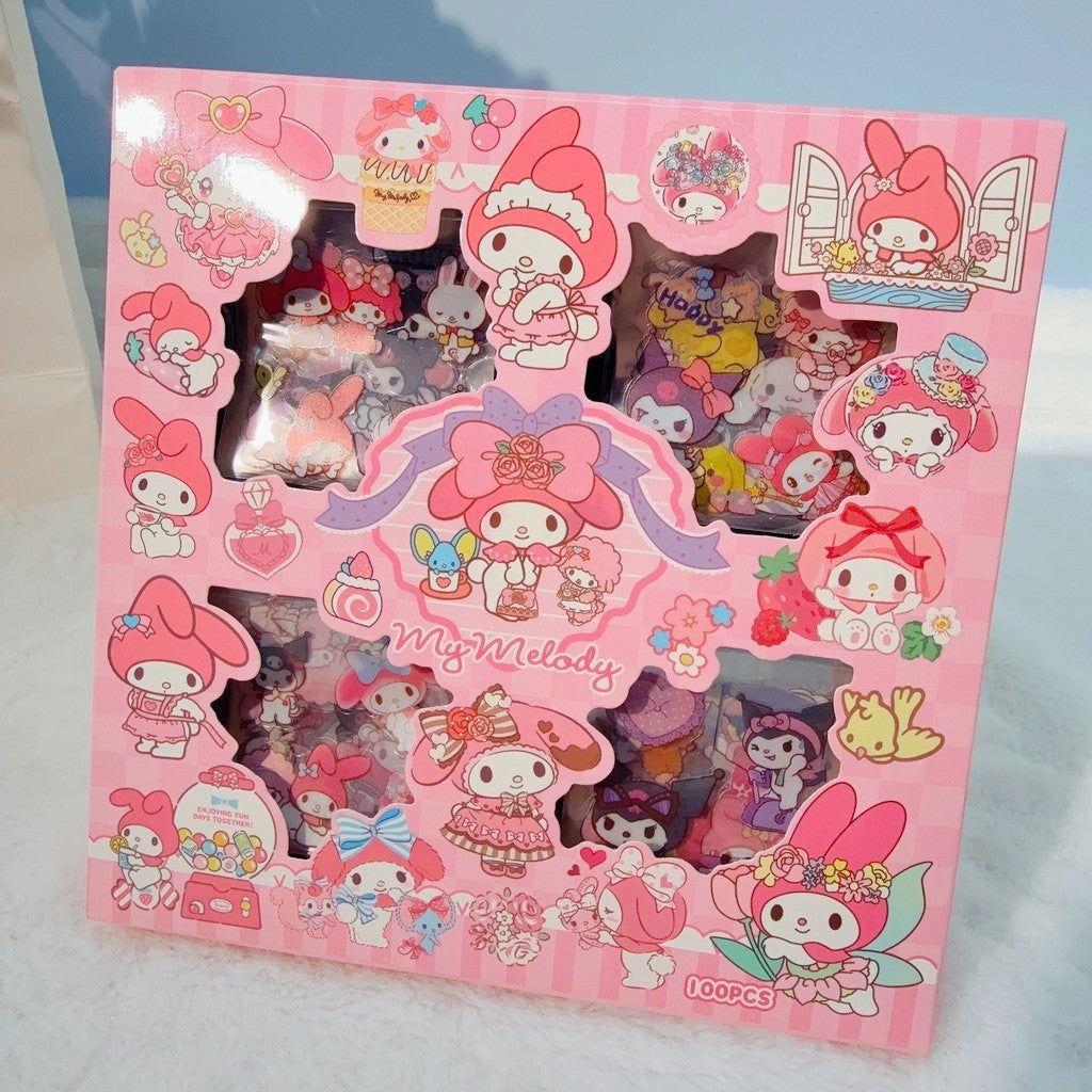 2 Sheets Sanrio Cartoon Stickers | 3D Puffy Decal for Kids & Students | DIY Journal Decoration | Pelekat 3D Kartun Sanrio 三丽鸥立体贴纸 儿童奖励 礼物