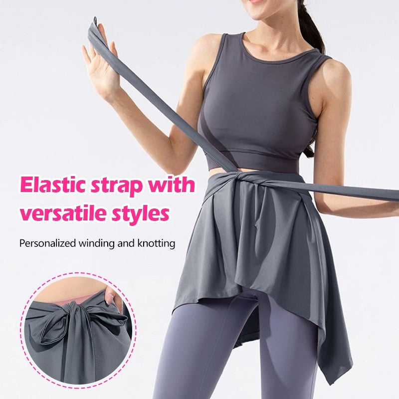 [FIT & CONFIDENT] 运动底气 | 8060 遮臀系带裙：速干透气，告别尴尬线条 Aesthetic Sporty Cover Skirt | Quick-Dry & Confidence Boost