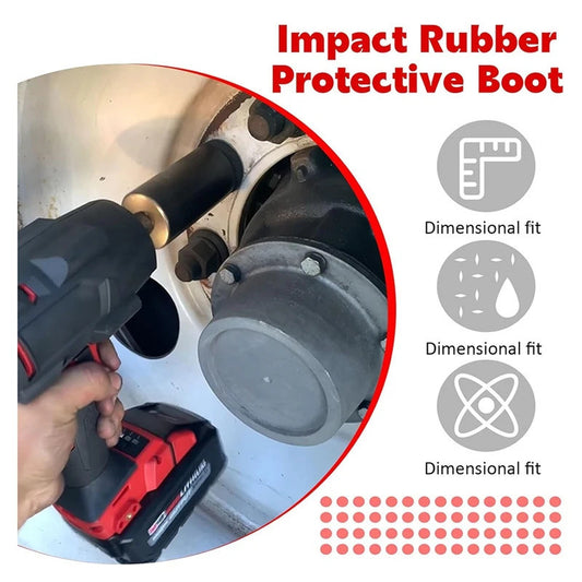 【READY STOCK】Impact Wrench Protective Cover | Anti-Fall Durable Silicone Tool Sleeve Case | Electric Wrench Guard冲击扳手保护套