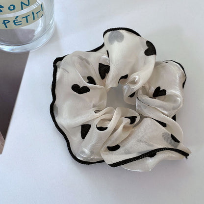 French Chiffon Elastic Hair Scrunchie Large Fairy For Women Fashion Elastic Hair Band-DG4Y