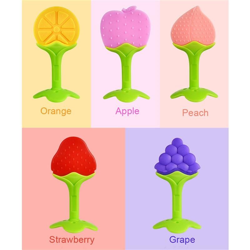 【BPA-FREE】Silicone Baby Teether (Soft & Safe) | Infant Teething Toy for Gum Relief | Gigitan Bayi Silikon Selamat 婴儿硅胶牙胶 磨牙棒 缓解牙龈酸痛