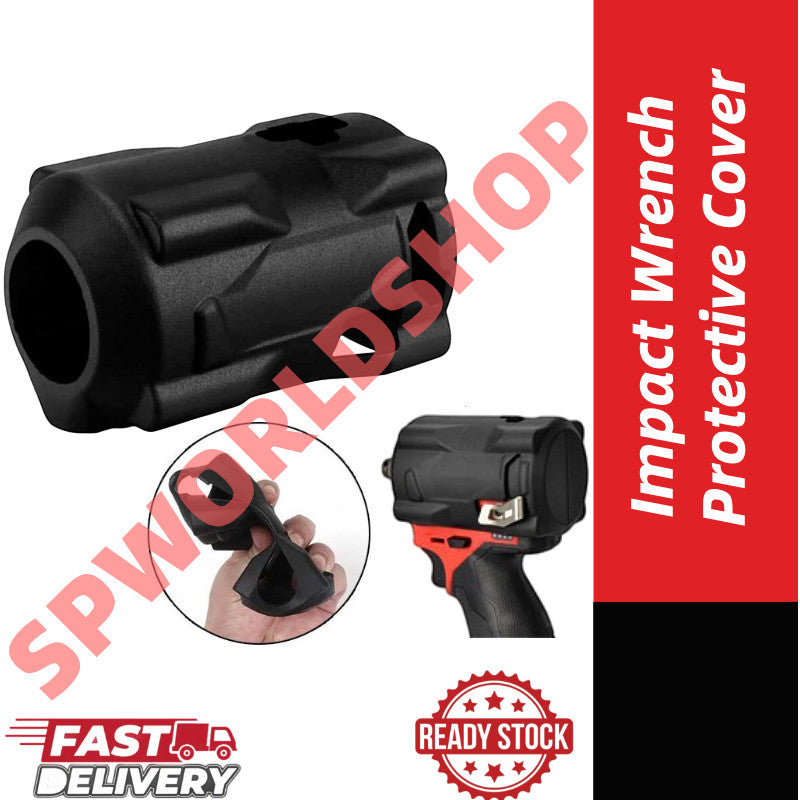 【READY STOCK】Impact Wrench Protective Cover | Anti-Fall Durable Silicone Tool Sleeve Case | Electric Wrench Guard冲击扳手保护套