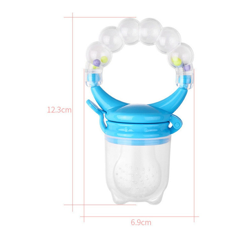Baby Fruit Feeder Pacifier | Silicone Food Nibbler for Teething | Fruit Sucking Soother | Puting Buah Bayi Boleh Putar 婴儿水果咬咬乐 硅胶辅食 旋转式 磨牙