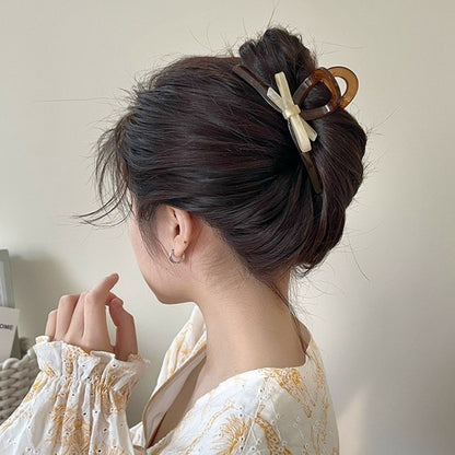 Delicacy Double Sided Butterfly Claw Clip Intersect Sweet Acrylic Hair Clip For Simple Transparent Hair Claw Clips-CSW79