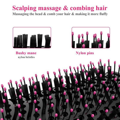 【READY STOCK】Hot Air Brush 4-in-1 Hair Dryer Volumizer Styler | Straightening Curling Blow Dryer Comb 热风梳 MO82