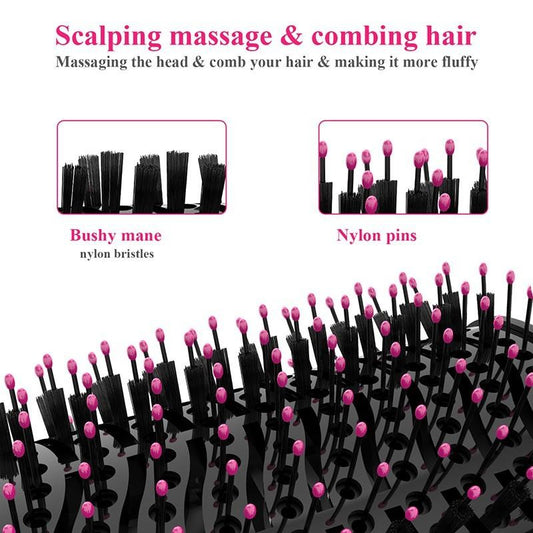 【READY STOCK】Hot Air Brush 4-in-1 Hair Dryer Volumizer Styler | Straightening Curling Blow Dryer Comb 热风梳 MO82