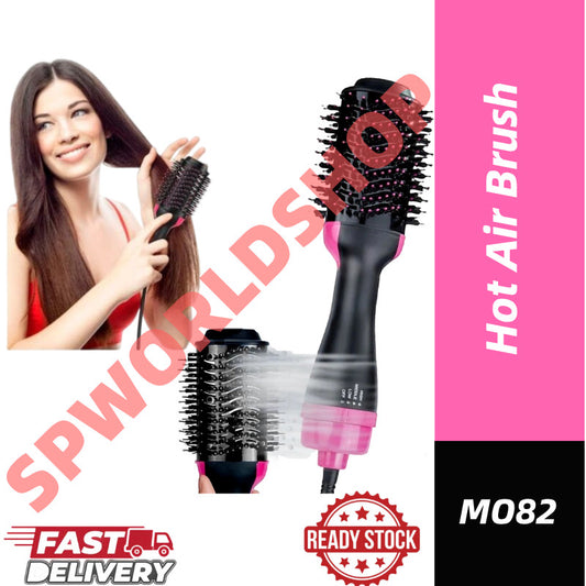 【READY STOCK】Hot Air Brush 4-in-1 Hair Dryer Volumizer Styler | Straightening Curling Blow Dryer Comb 热风梳 MO82