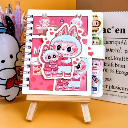 【READY STOCK】Cute Cartoon Portable Notebook | Mini Pocket Journal | Kawaii Stationery for School & Office 可爱卡通记事本