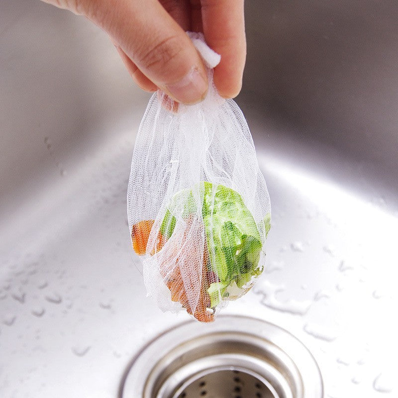 READY STOCK!!! 30Pcs Kitchen Sink Filter Bag Garbage Mesh Disposable Bag Anti-Clogging Bag Penapis Sinki 槽过滤网袋