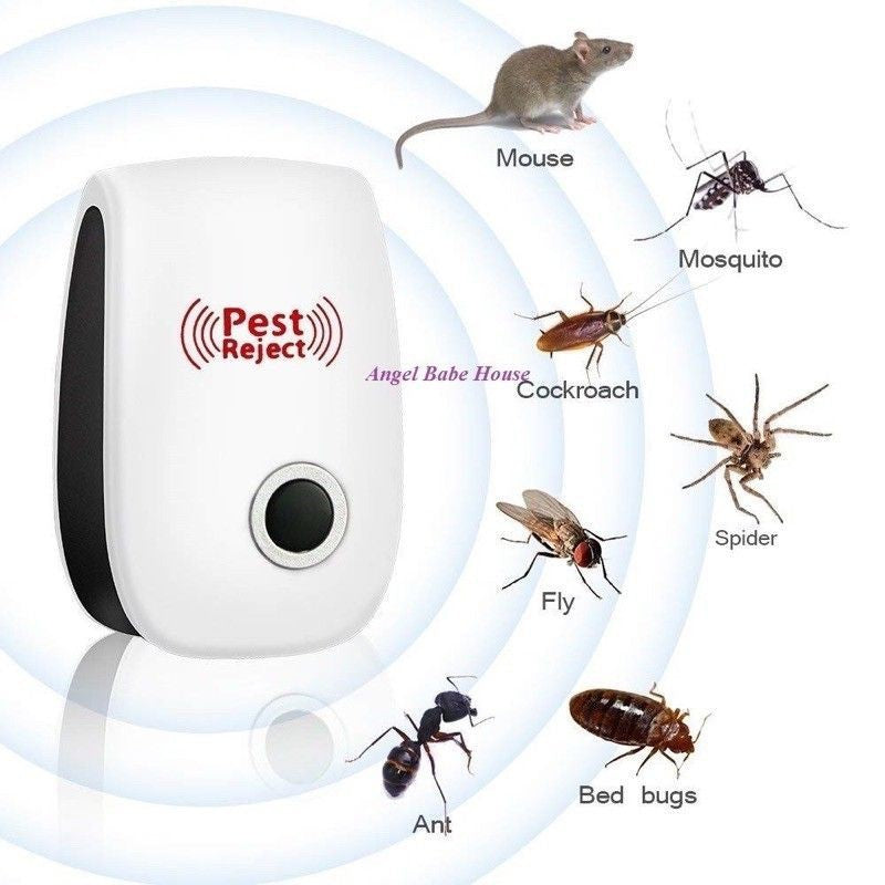 (READY STOCK)Ultrasonic Pest Repeller | Plug-in Electronic Pest Control | Effective Against Cockroach, Rat,   超声波驱虫器