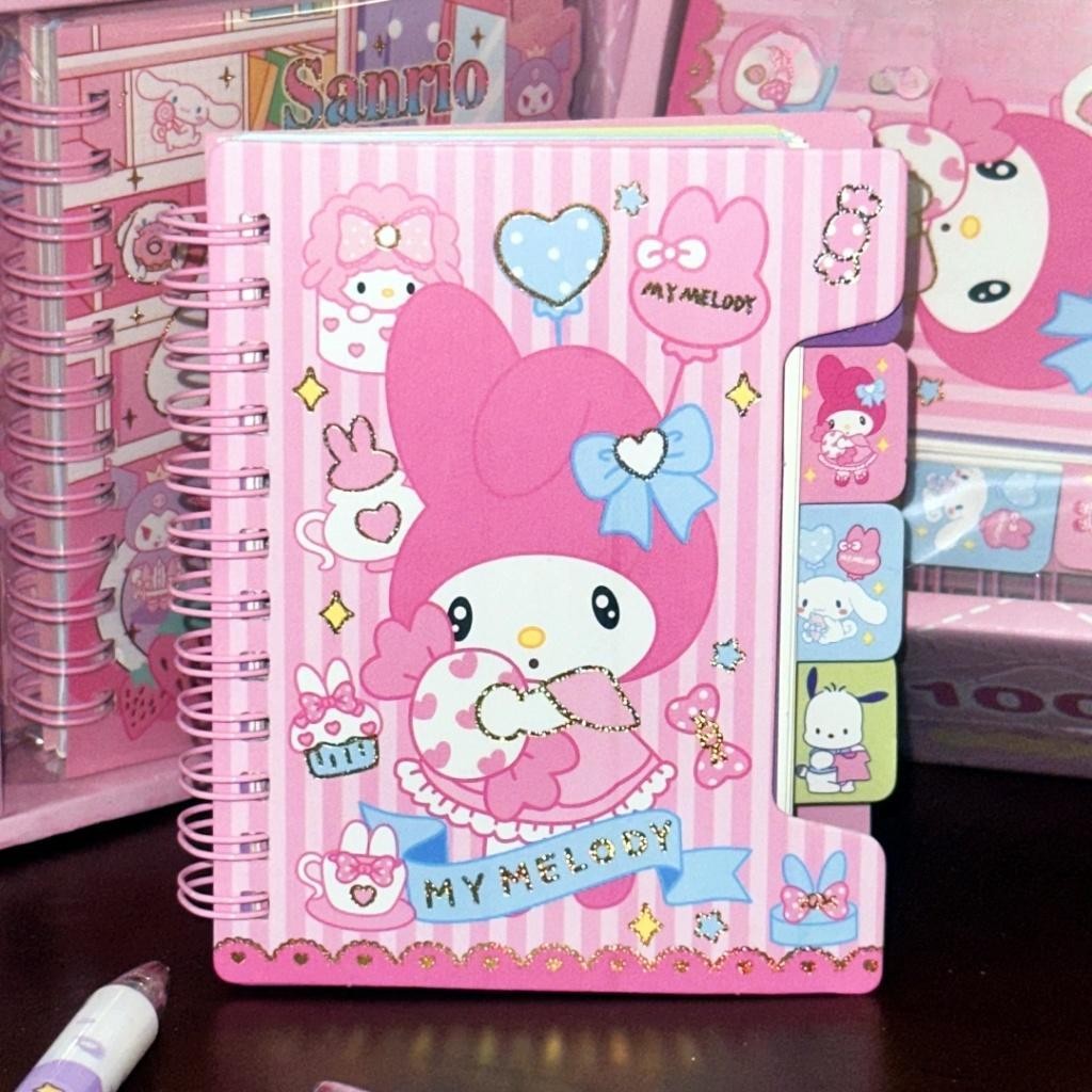 【READY STOCK】Cute Cartoon Portable Notebook | Mini Pocket Journal | Kawaii Stationery for School & Office 可爱卡通记事本
