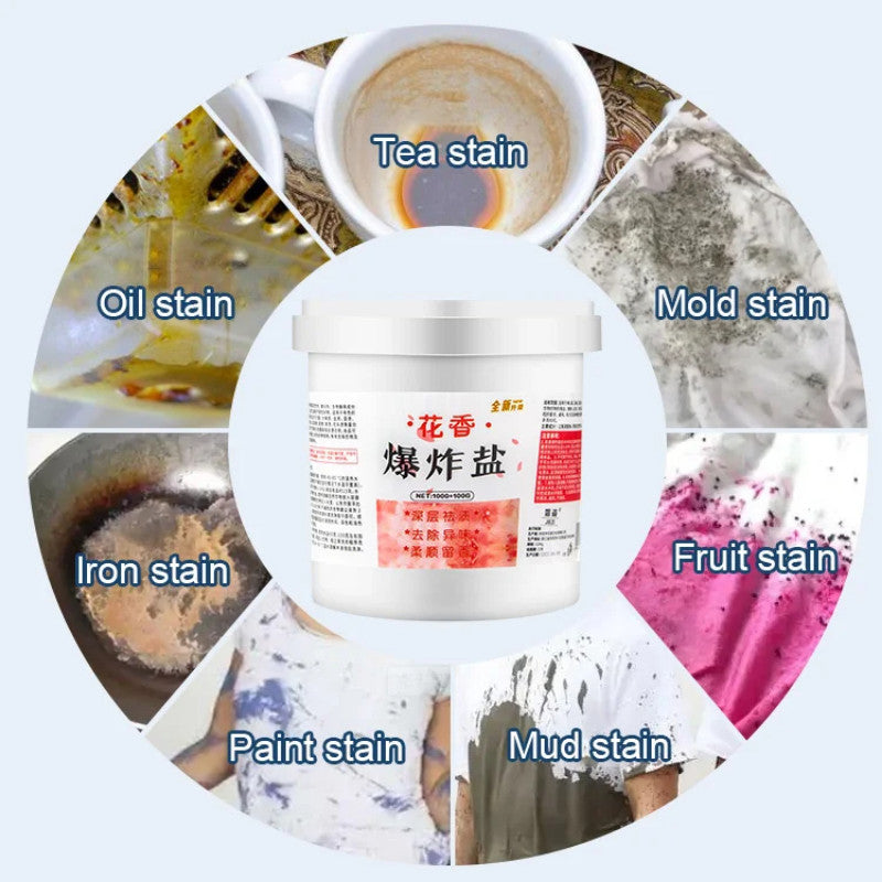 READY STOCK‼️ Flower-Scented Active Oxygen Explosion Salt | Powerful Stain Removal | 花香活性氧爆炸盐 强效去渍 | 家用漂白粉