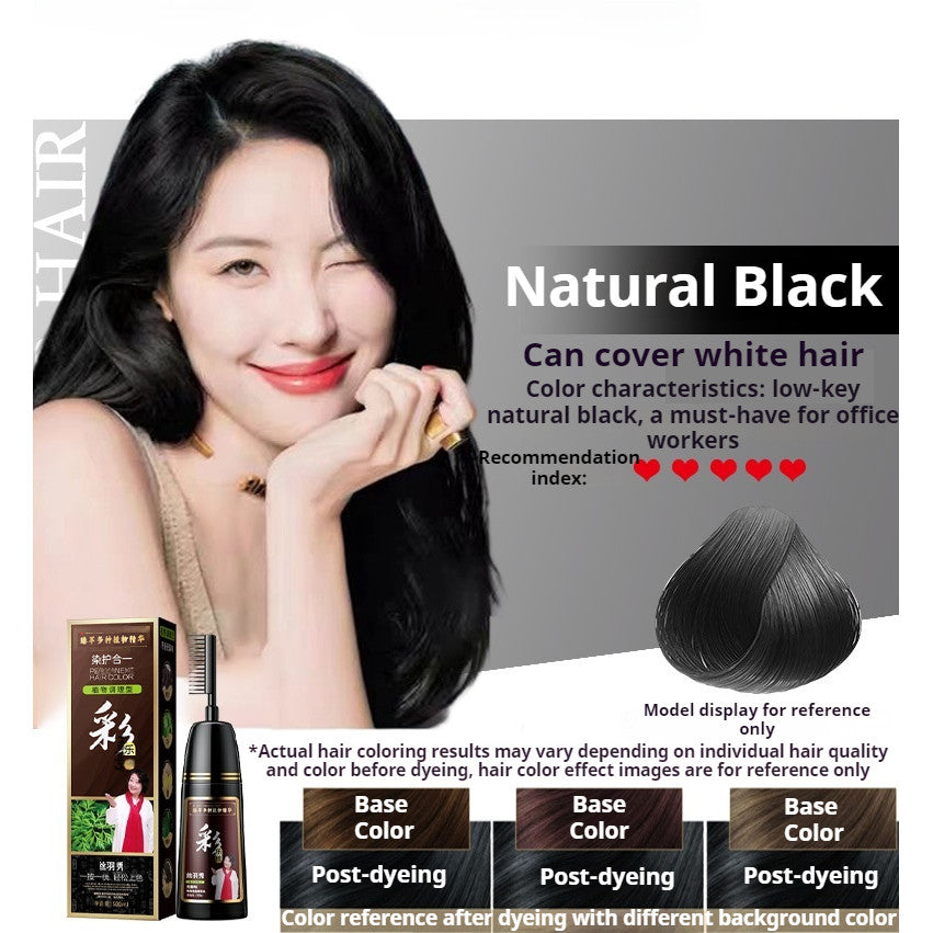 【READY STOCK】Natural Herbal Hair Dye | Plant-Based Non-Toxic Hair Color | Gentle Gray Hair Coverage & Hair Care 天然植物染发剂