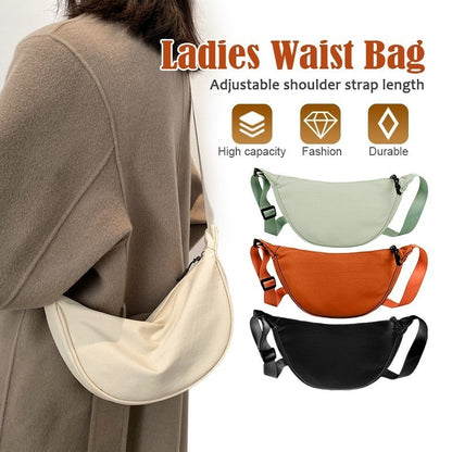 【READY STOCK】Dumpling Crossbody Bag | Casual Nylon Sling Shoulder Unisex Bag Beg Wanita Kasual 斜挎包 B07089